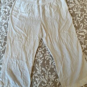 Old Navy High-Rise Wide Leg Pants - White